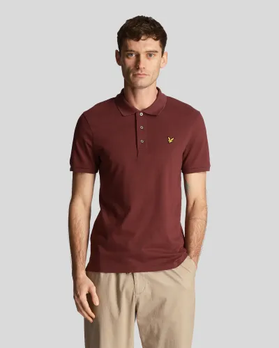 Plain Polo Shirt Burgundy 