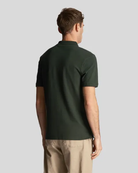 Plain Polo Shirt Dark Green 