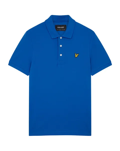 Plain Polo Shirt Bright Blue 
