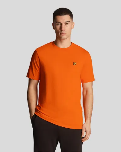 Plain T-Shirt X298 Tangerine Tango 