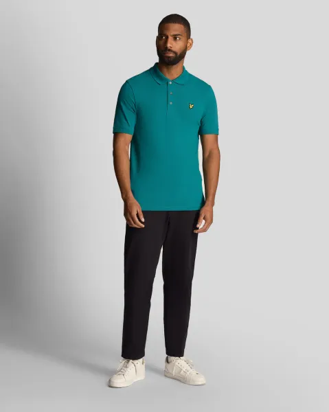 Plain Polo Shirt X154 Court Green 