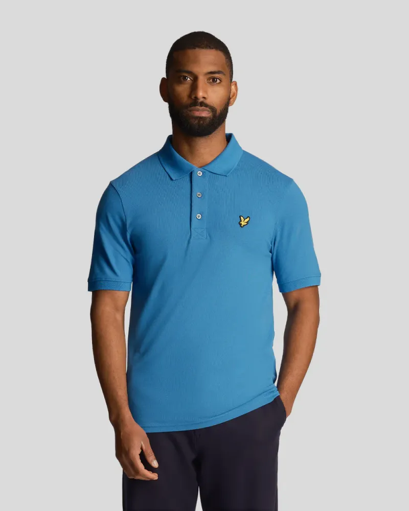 Plain Polo Shirt W584 pring Blue 