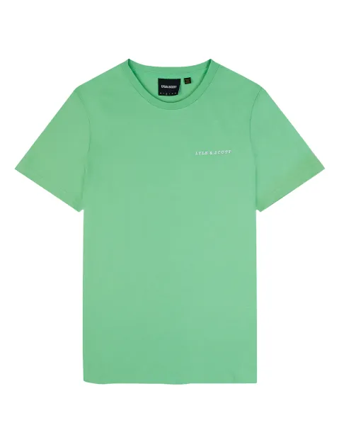 Embroidered T-Shirt X156 Lawn Green 