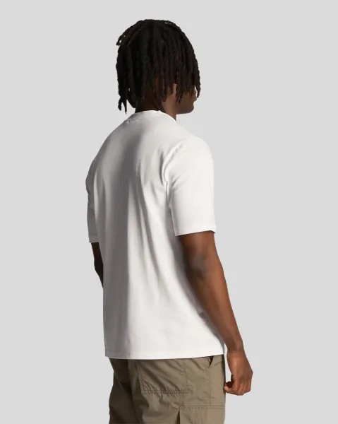 Plain Pique Pocket T-Shirt 626 White 