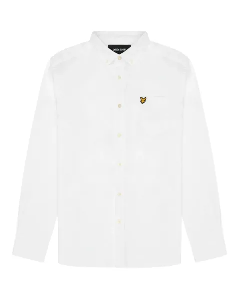 Slim Fit Poplin Shirt 626 WHITE 