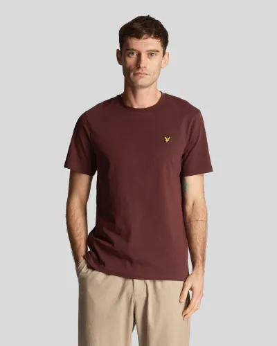 Plain T-Shirt Z562 Burgundy 